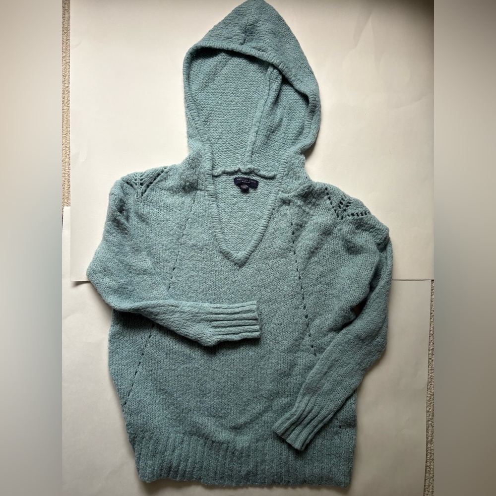 American Eagle Outfitters Teal Sweater
